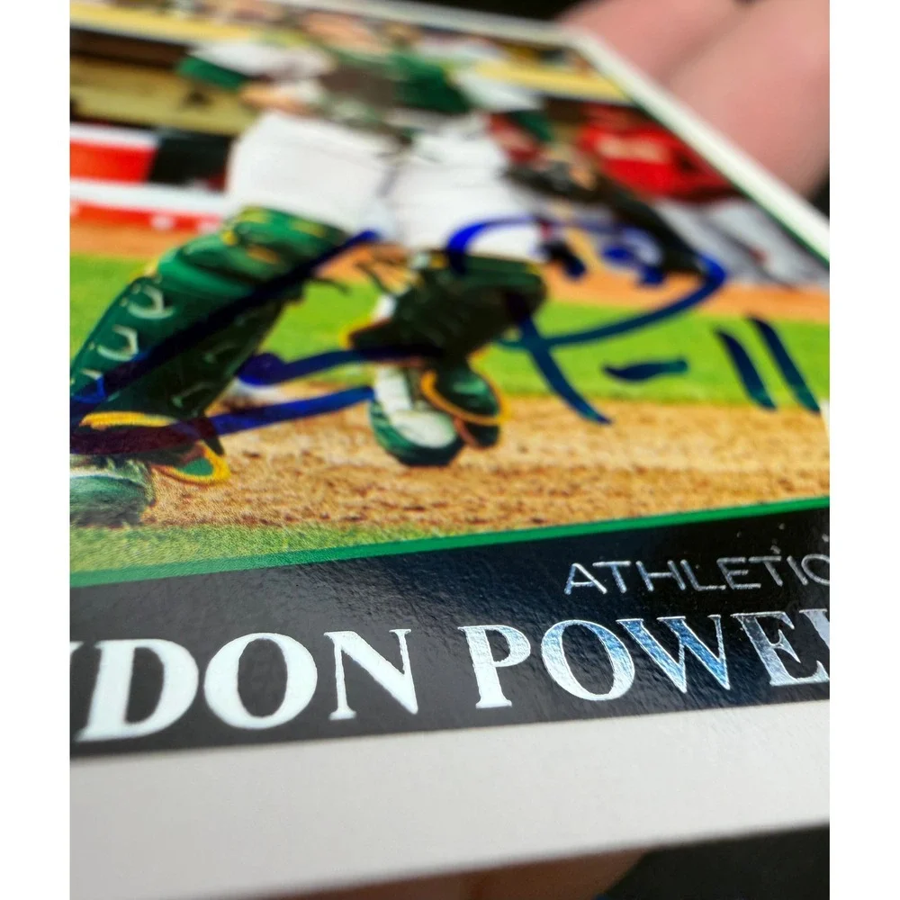 Landon Powell 2009 Topps Update RC #UH193 Oakland Athletics Signed Auto Card - Picture 4 of 6